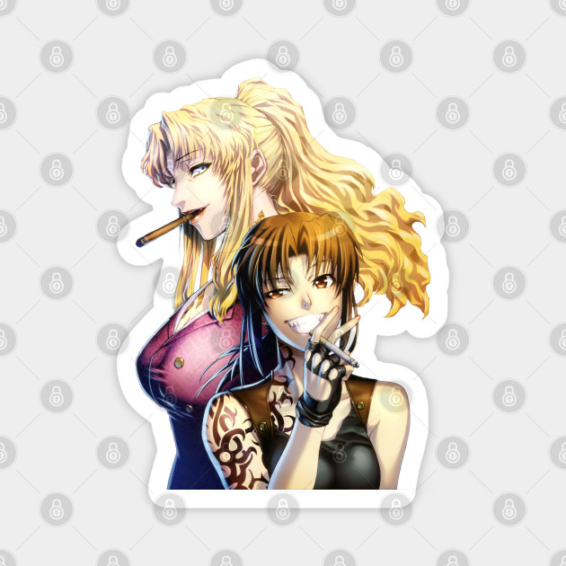 Revy And Balalaika Black Lagoon Aimant Teepublic Fr Revy And Balalaika Black Lagoon Aimant Teepublic Fr