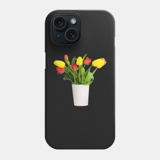 Yellow Tulips and Red Roses Phone Case