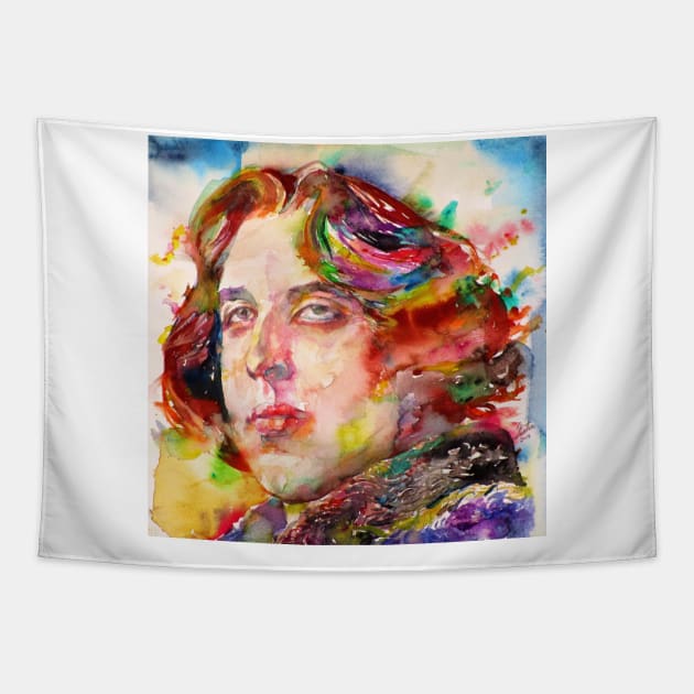 OSCAR WILDE watercolor portrait .15 Tapestry by lautir