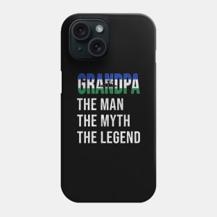 Grand Father Basotho Grandpa The Man The Myth The Legend - Gift for Basotho Dad With Roots From  Lesotho Phone Case