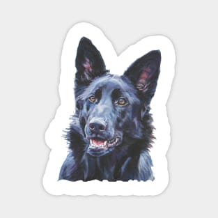 German Shepherd Fine Art Painting Magnet