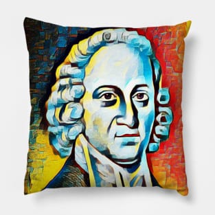 Jonathan Edwards Black And White Portrait | Jonathan Edwards Artwork 4 Pillow