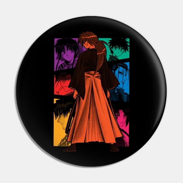 Color Kenshin Dark Pin by geekingink