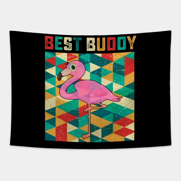 Best Buddy Flamingo Tapestry by danieldamssm