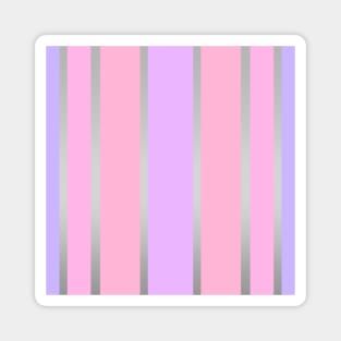 Minimalist Silver/Pink/Purple Pattern Magnet