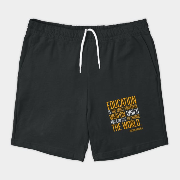 Black History, Education is the most powerful weapon, Nelson Mandela, World History, Freedom by UrbanLifeApparel
