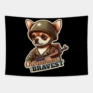 Chihuahua soldier Tapestry