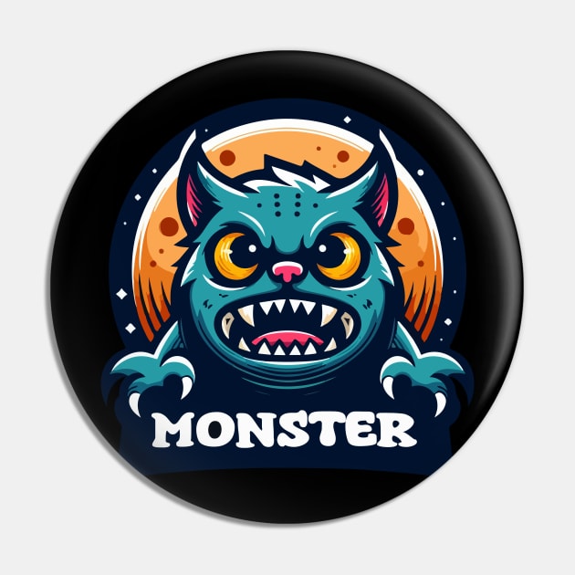 Monster cat Pin by Pigxel 