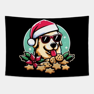 Christmas Cookie Dog Tapestry