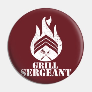 GRILL SERGEANT (WHITE) Pin