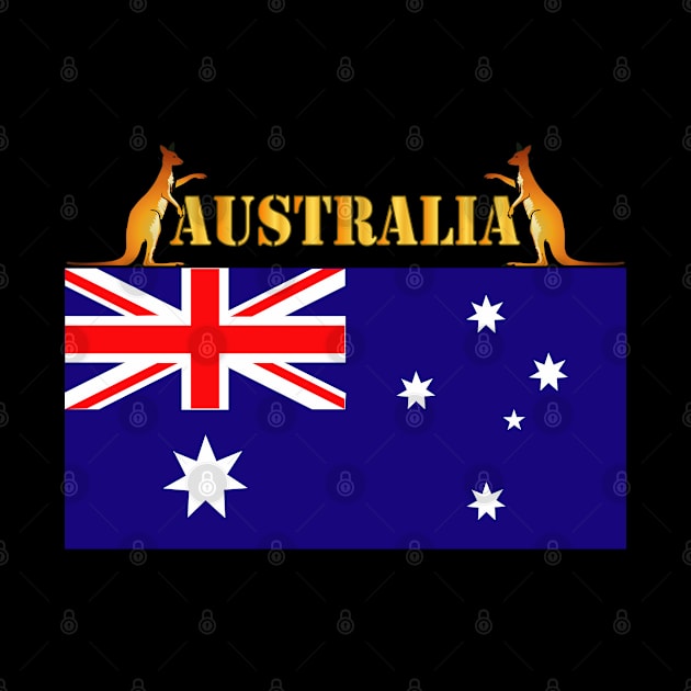 Flag - Australia w 2 Roo w Txt by twix123844