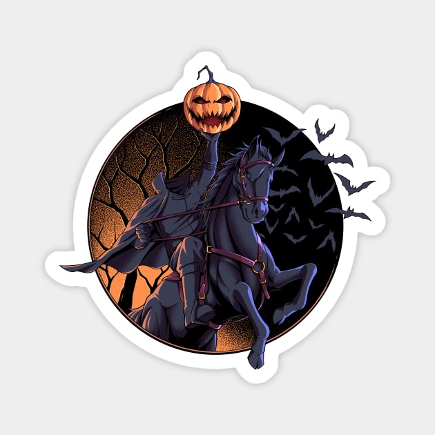 Dullahan halloween Magnet by Objectype