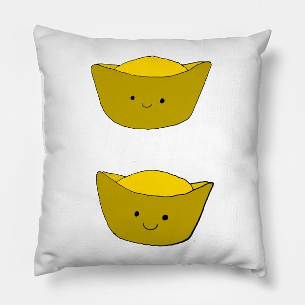 Lunar New Year Gold Pillow by jhsells98