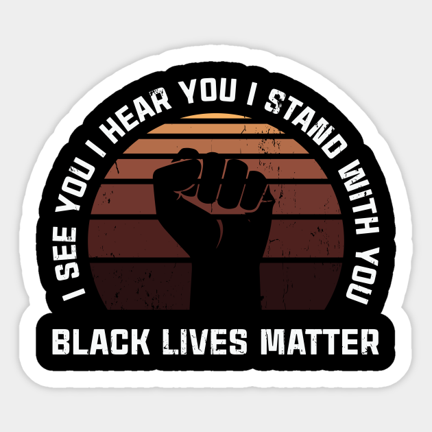 BLM Black Lives Mater - Social Justice - Sticker