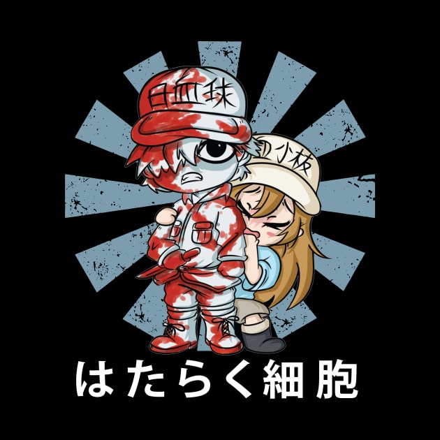 Vintage Red Blood Cell Japanese Anime by QuickMart