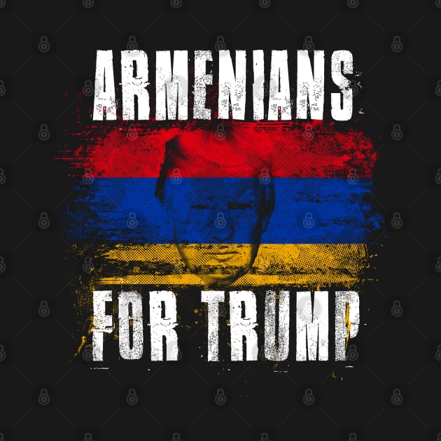 Armenians For Trump - Trump 2020 Patriotic Flag by Family Heritage Gifts