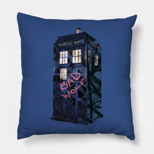 Doctor Who Bad Wolf Tardis Pillow