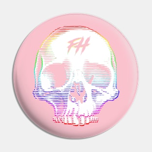 Digital Skull Pin