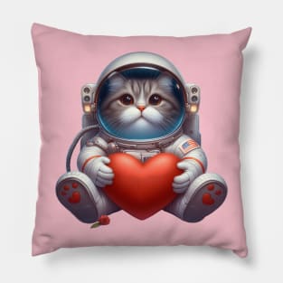 Cat on a Mission Pillow