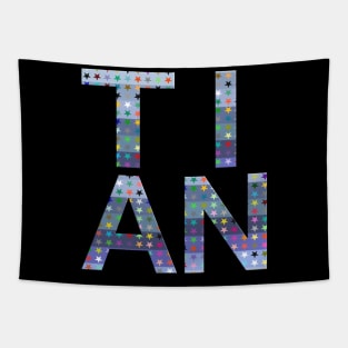 Tian, name, typography Tapestry