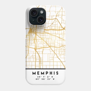 MEMPHIS TENNESSEE CITY STREET MAP ART Phone Case