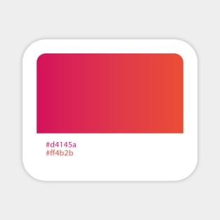 Pantone palette gradient Pink Magnet