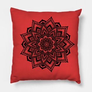 Mandala series- # 2 - Embroidered lotus Pillow