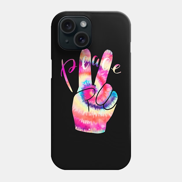 Peace tie die abstract Phone Case by ZaikyArt