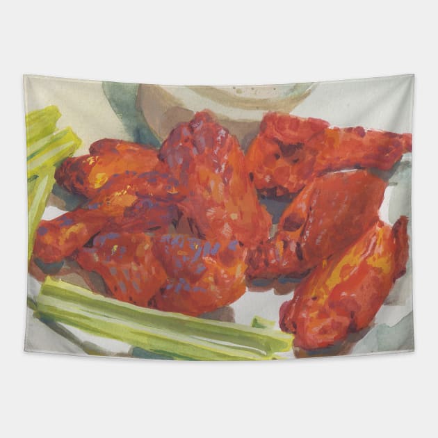Hot wings Tapestry by TheMainloop