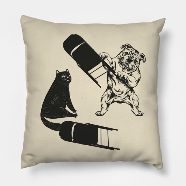 Montgomery Fight folding chair Meme Funny Pillow by GoPath