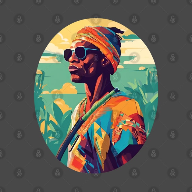 African Man's Kaleidoscope by Sensei Arts