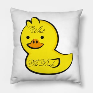 Cute Rubber Duck Lover Bird Quack Duckies Funny Rubber Ducky Pillow