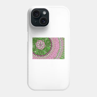 Pink and Green Mandala Phone Case