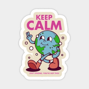 KEEP CALM, character cartoon vintage Magnet