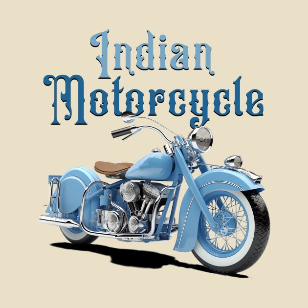 Indian Motorcycle with Words by DavidLoblaw