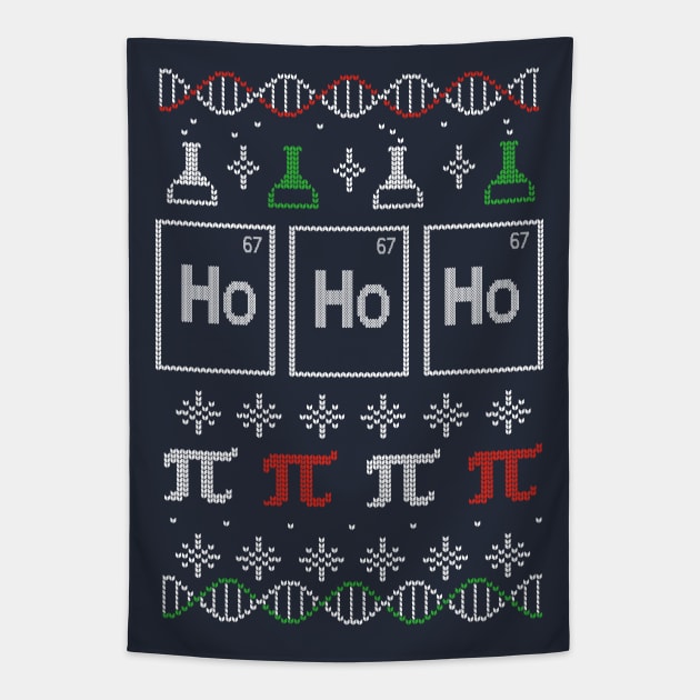 Science Christmas - Pi Number - Geeky Santa Tapestry by BlancaVidal