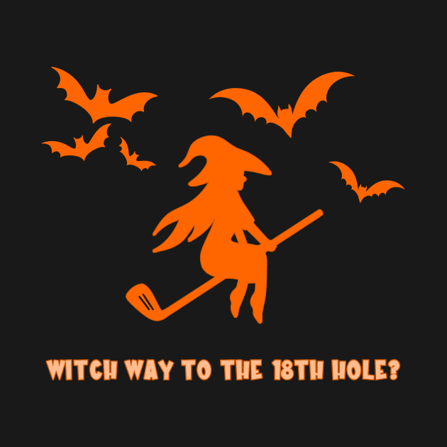 Halloween Golf Witch Way To The 18th Hole? by Piggy Boxer