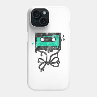 melting cassette shirt,audio cassette,cassette tape,old school,cassette party,retro cassette tape,vintage cassette tape Phone Case