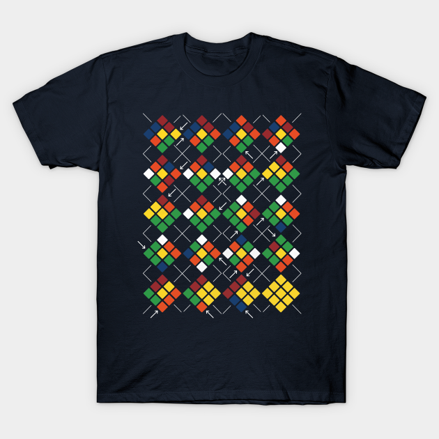 Rubiks Clues Argyle - Rubix Cube - T-Shirt