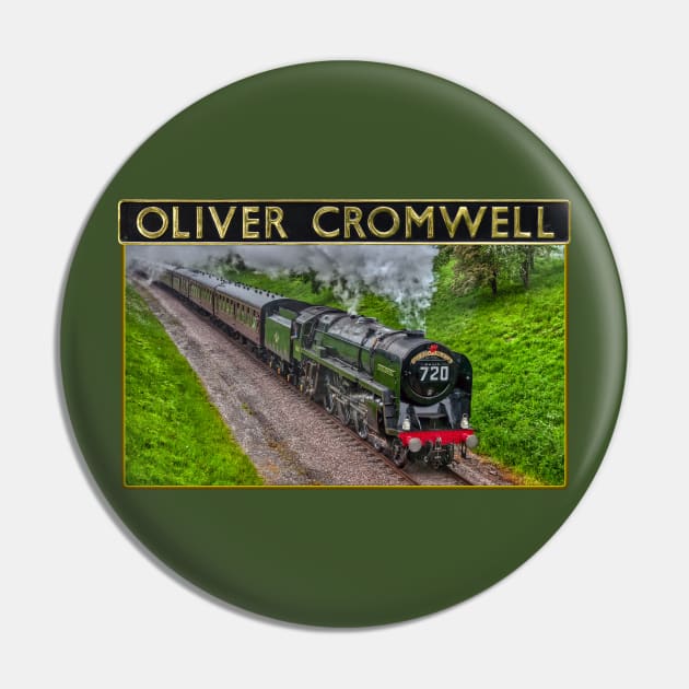 BR Standard Class 7 Oliver Cromwell and Nameplate Pin by SteveHClark