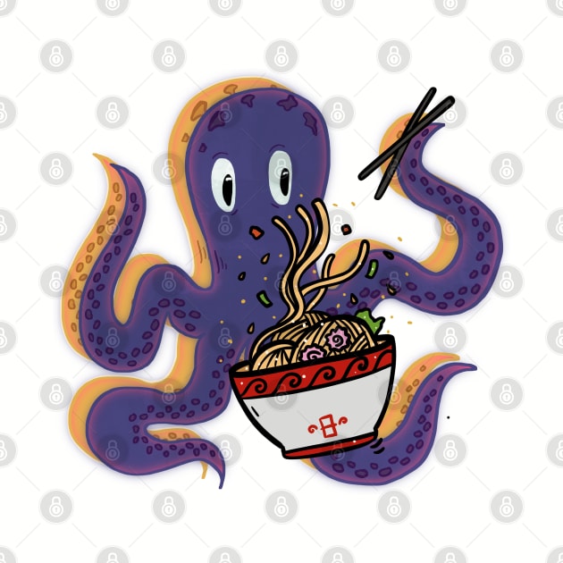 Octopus Love Noodles by RiyanRizqi