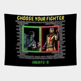 Choose your fighter Mortal Kombat Team Tapestry