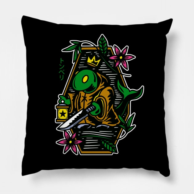 Tonberry Tattoo Style Pillow by logozaste