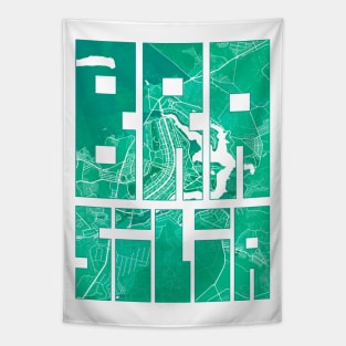 Brasilia, Brazil City Map Typography - Watercolor Tapestry