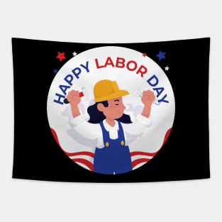 HAPPY Labor Day Tapestry