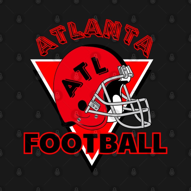 Atlanta Football Vintage Style by Borcelle Vintage Apparel 