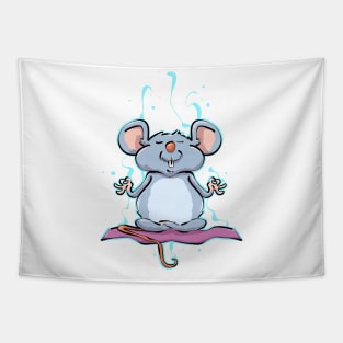 Yoga Spiritual Mouse Pet Owners Tapestry