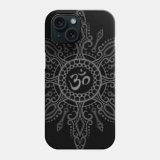 Dark Intricate Yoga Om Star Phone Case