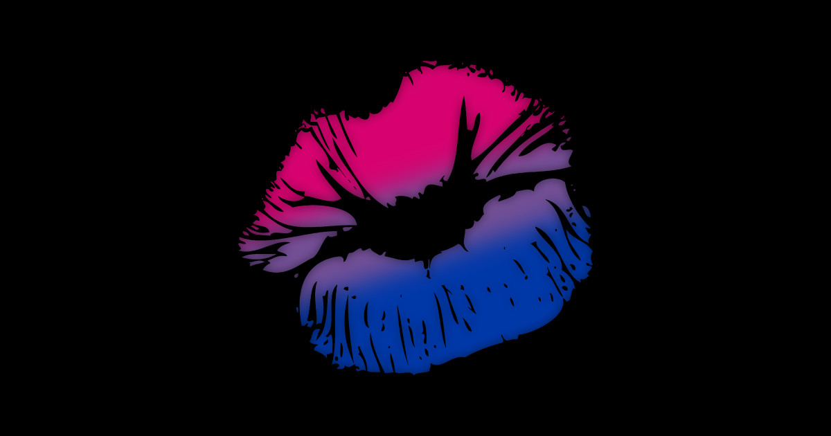 Bisexual Big Kissing Lips Bisexual Sticker Teepublic