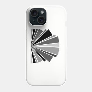 Side Sunburst Black and White Phone Case